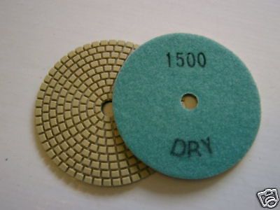 4&#034; Premium Dry Concrete Diamond Polishing Pad,1500#