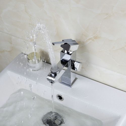 2 water outlet bathroom chrome basin faucet taps