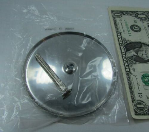 Lot 4 round access cover plates 4&#034; chrome finish, w/mounting screws, 11792136 for sale