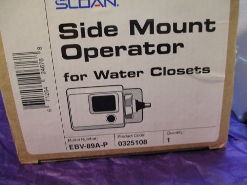 Sloan optima ebv-89a-p battery powered side mount operator water closet for sale