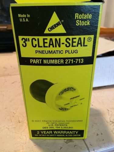 Cherne 3&#034; CLEAN SEAL pneumatic plug part no. 271-713