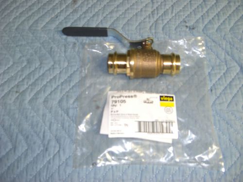 Brand new 1&#034; viega propress ball valve w/ metal handle for sale