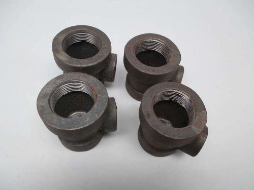 LOT 4 NEW J.P. WARD ASSORTED TEE PIPE REDUCER CAST IRON 1X1-1/4IN NPT D340039