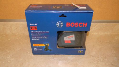 Bosch GLL 2-45 Self-Leveling Alignment Laser With Cross Line NEW! Factory sealed
