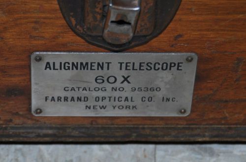 Farrand Optical Alignment Telescope for Parts/Repair