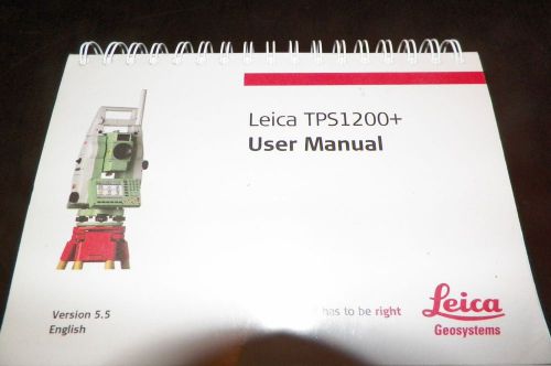 LEICA TPS 1200 PRO SERIES USER MANUAL