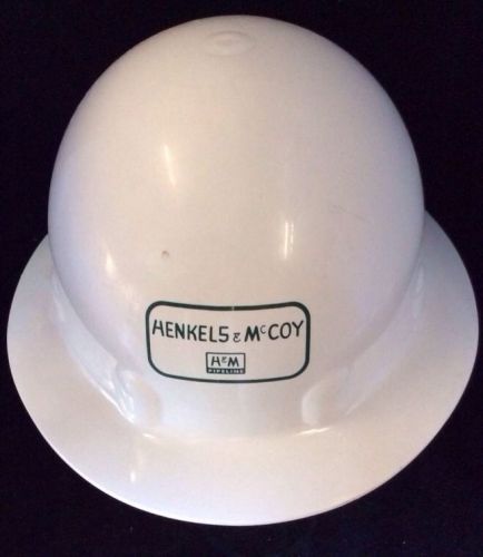 Henkels &amp; McCoy Pipeline Fibre-Metal Full Brim Hard Hat Type 1 Class E Sz 6.75-8