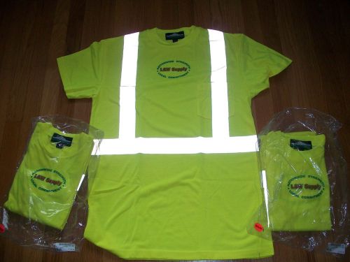 lot of 3  High-Visibility ANSI Class 2 Safety  Reflective NEW Size M with pocket