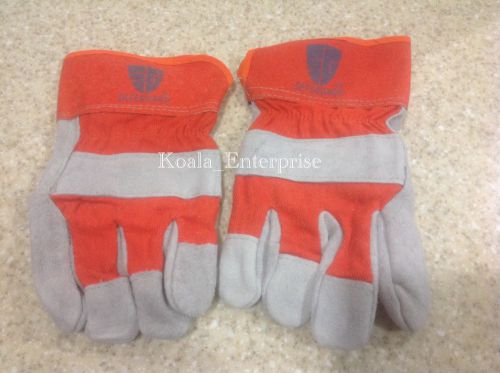 Heavy Duty Premium Leather Work Gloves Large Size