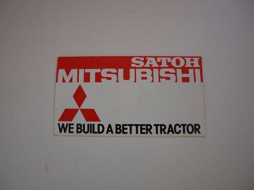 Mitsubishi-Satoh Beaver Buck Bull Bison Stallion Tractor Brochure &#039;80