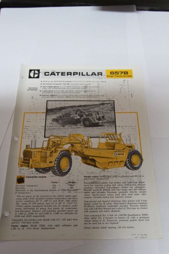 Caterpillar 657B Scraper Sales Brochure Dated 1974 PDF file copy