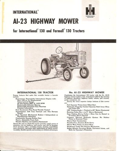 Equipment Brochure - IH - AI-23 - Highway Mower for 130 Tractor (E1800)