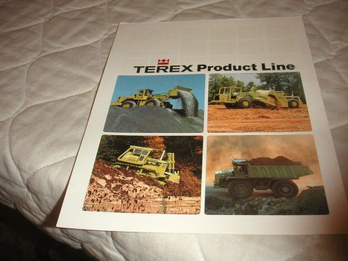 1985 TEREX PRODUCT LINE SALES BROCHURE