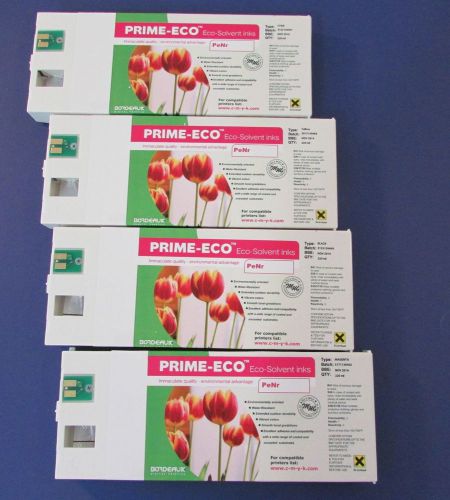 Roland eco sol ink alternative from bordeaux 220ml full set of cmyk cartridges for sale