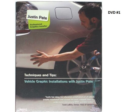 Justin pate dvd #1 vehicle car graphic vinyl wrap installation  wrapping guide for sale