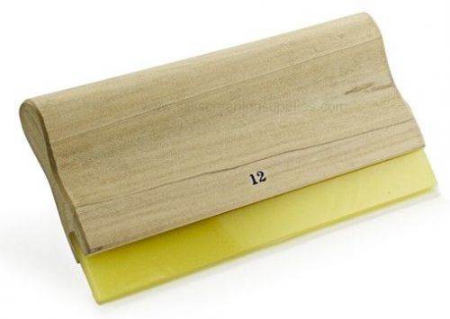 Screen printing wooden squeegee  - 18&#034;  / coated wood / blade glued into wood for sale