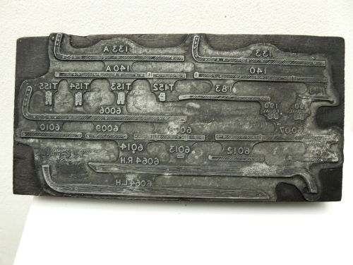 Antique Zinco Zincograph Print Block Bateman Mfg. Iron Age Farm Equipment Parts
