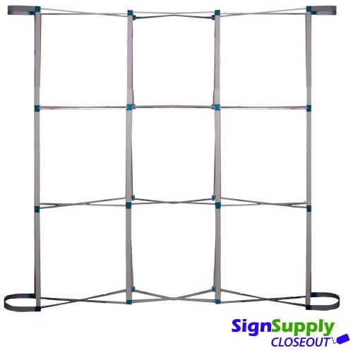 Magnetic popup banner display stand, flat style trade show display for sale