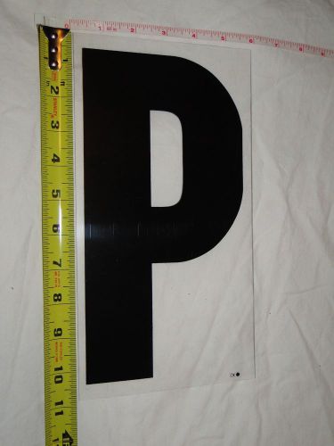 Replacement Plastic Letter for Outdoor Marquee Portable Sign Plastic 11 inch &#034;P&#034;