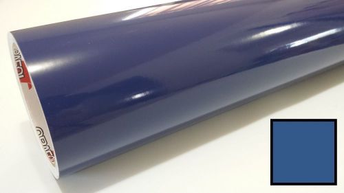 Dark blue vinyl wrap graphics sticker sheet film roll overlay craft &amp; cut 24&#034; for sale