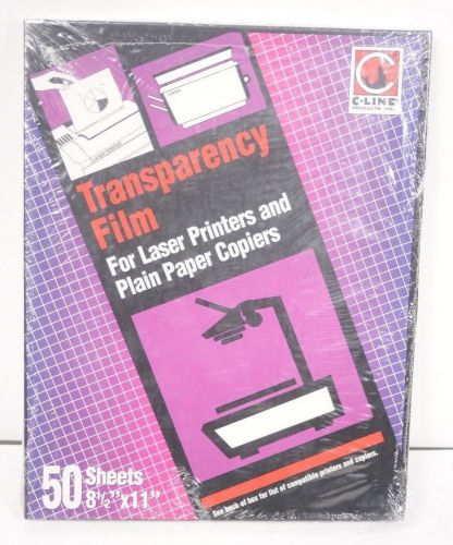 C-Line Transparency Film For Laser Printers and Copiers  8.5 X 11 50 sheets