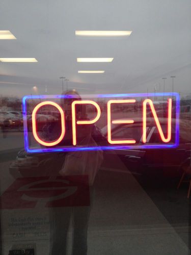 Neon Open sign.