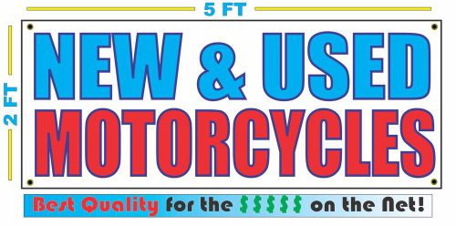 NEW &amp; USED MOTORCYCLES Banner Sign NEW Larger Size Best Quality for The $$$