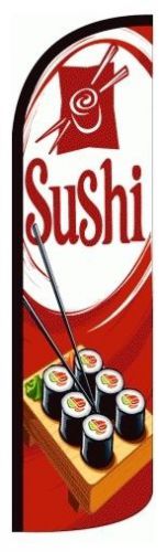 Sushi  X-Large &#034;Windless&#034; Swooper Flag - C12
