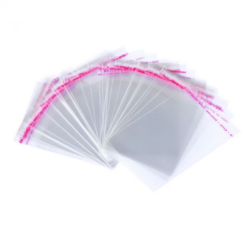 200Pcs Clear Self Adhesive Seal Plastic Bags (Usable Space:8x7cm) 7x10cm