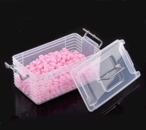 4PC Clear Beads Display Storage Container 22.5x11.5x11.5cm