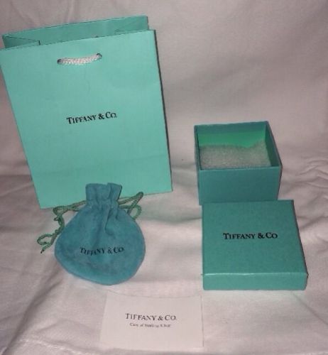 Tiffany Box Empty/Sterling Silver Care Instructions/Cotton/Tiffany Bag