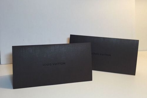 LOUIS VUITTON LV 2 Pack Thick Envelope / Stationery 8.5&#034; X 4.25&#034; NEW