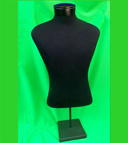 black knitting mannequin with Pole and Base  Retail Display
