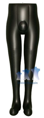 Inflatable mannequin, male leg form, black for sale