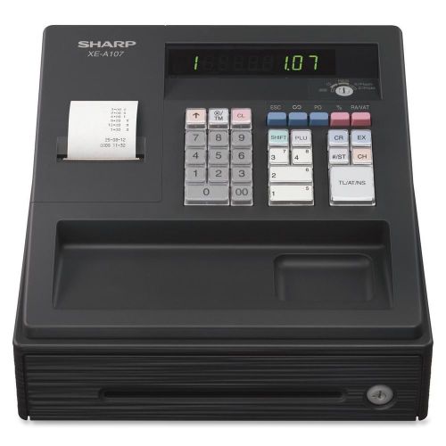 Sharp xea107 cash register, 80 lookups, 8 dept, 4 clerk for sale