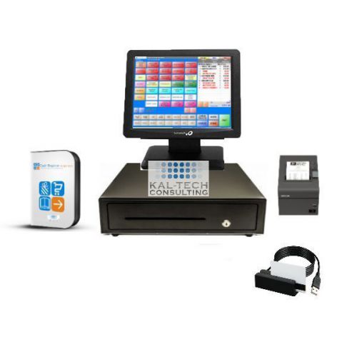NEW BEMATECH PCAMERICA RESTAURANT COMPLETE POS PACKAGE - NEW!!