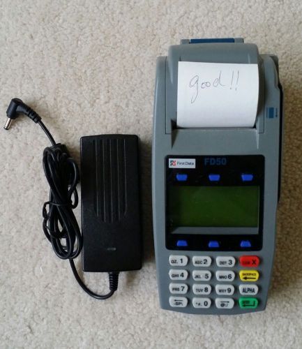 First Data  FD50 Dual Comm Credit Card Terminal