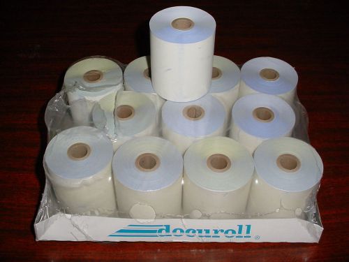 12 rolls 2-ply 2 self contained self-contained cash register paper tape 3-1/4&#034; for sale