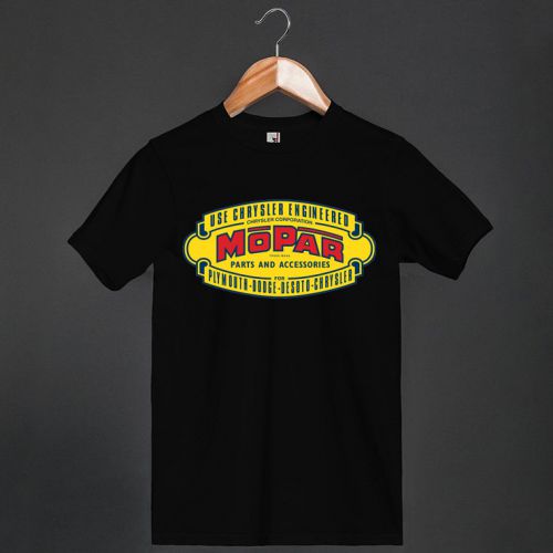 New mopar old chrysler dodge jeep logo black mens t-shirt shirts tees size s-3xl for sale