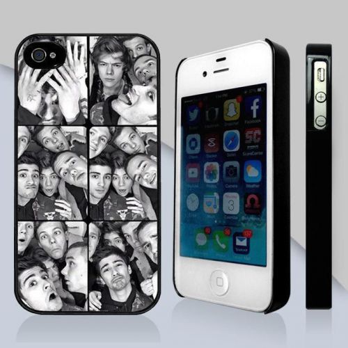 Case - 1D One DIrection Collage White Black Awesome - iPhone and Samsung