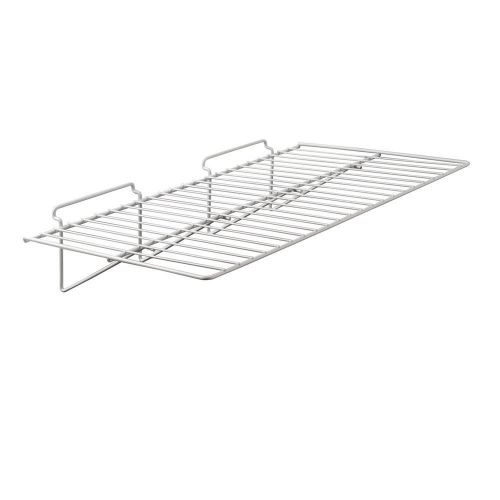 12&#034; X 24&#034; Straight Shelf For Slatwall 6 Pcs - White Fits All Slat Wall Panels