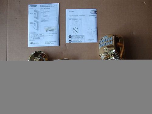 Schlage FE575 PLY 505 FLA Plymouth Keypad Entry with Auto-Lock and Flair Levers,
