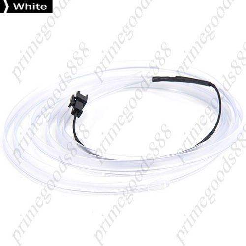 Dc 12v 2m interior flexible neon cold light glow wire lamp car vehicle white for sale