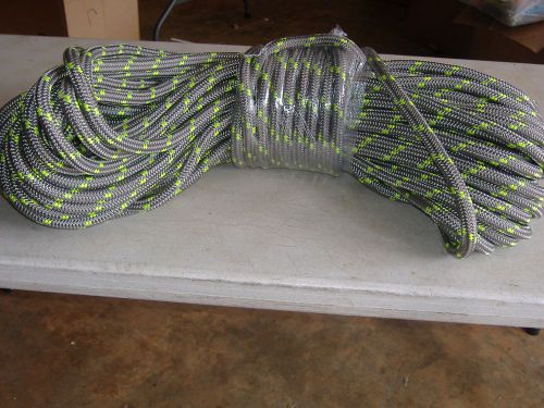 Double braid polyester 3/4&#034; x150 feet arborist rigging tree bull rope platinum for sale