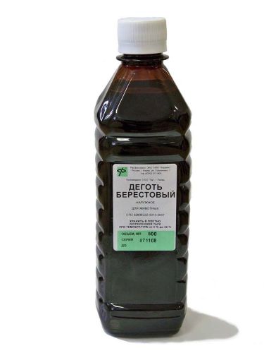 Birch tar oil, antiseptic, antifermentative means, 500 ml , 16.9 oz