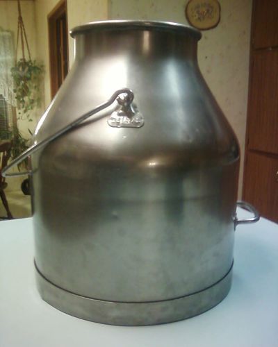 Vintage delaval 5 gallon stainless steel milk can pail bucket goat milk pail for sale