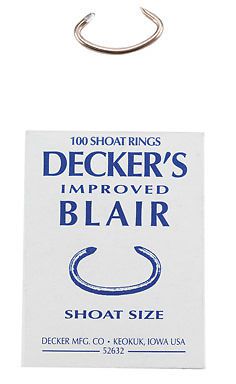 Shoat Rings Decker MFG. Blair Shoat Rings  Box of 100 rings  #5