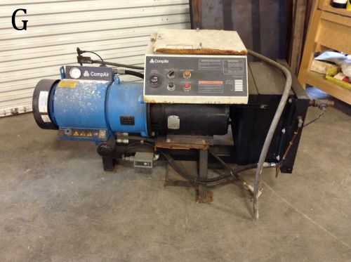 Compair rotary hydrovane vane screw air compressor 100 psi 15 hp 230 vac for sale