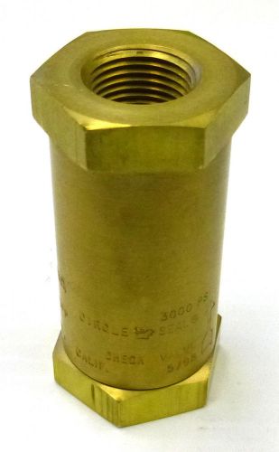 Circle seal 232b-3pp check valve 3000psi *new* for sale