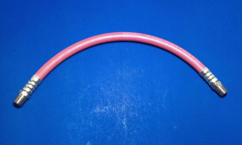 USA Made Goodyear Red Rubber 1/4 Inch 1 Foot Pigtail Air Hose Whip Oil Resistant